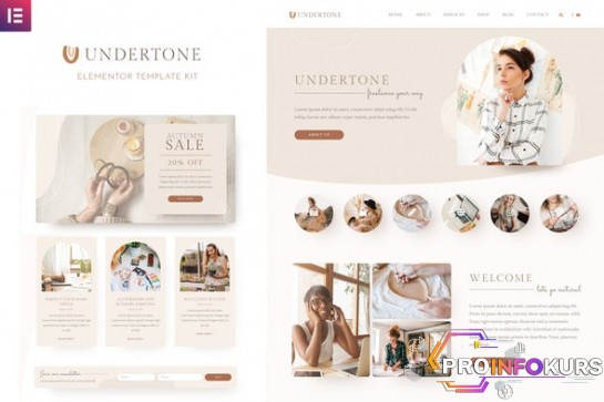 скачать бесплатно [Themeforest] Undertone - Business Services & Shop Elementor Template Kit