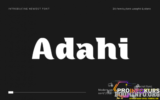 скачать бесплатно [Creativemarket] Adahi Font (2022)