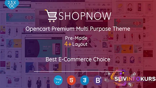 скачать бесплатно [Themeforest] Shopnow Premium Multi Purpose Theme