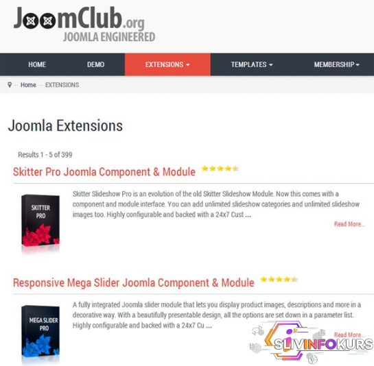 скачать бесплатно [Joomla] Покупка членства JoomСlub (расширения 400+)