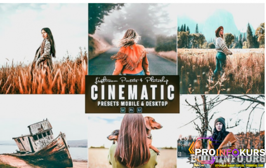 скачать бесплатно [Elements.Envato] Cinematic Photoshop Action & Lightrom Presets (2021)
