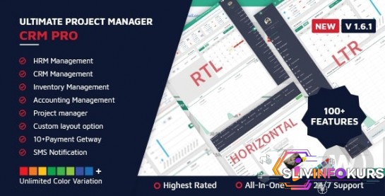 скачать бесплатно [CodeCanyon] Ultimate Project Manager CRM PRO v1.3.3 NULLED - менеджер проектов