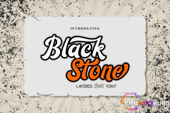 скачать бесплатно [Fontbundles] Black Stones Font (2022)