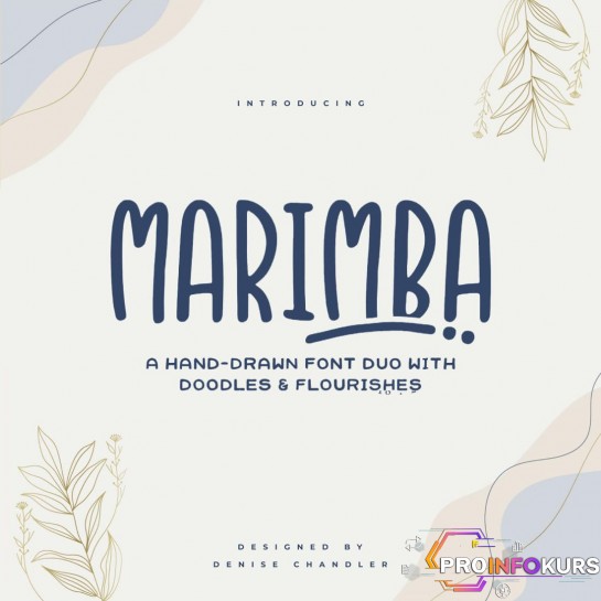 скачать бесплатно [Fontbundles] Marimba Font Duo (2022)