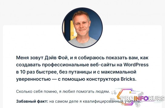 скачать бесплатно [Dave Foy] Build With Bricks - Создание Сайтов с помощью Bricks (2023)