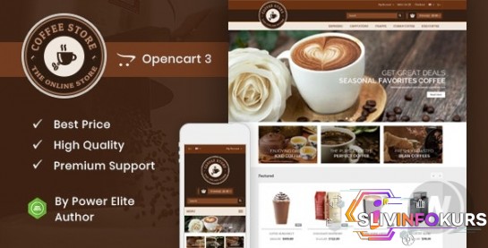 скачать бесплатно [Themeforest] Coffee v1.0 - адаптивная тема для Opencart