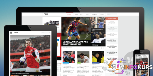 скачать бесплатно [Joomlart] JA Fubix v1.1.5 - шаблон спортивных новостей Joomla