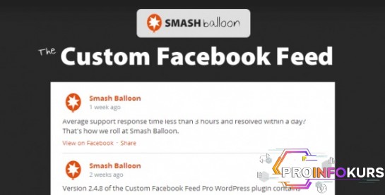 скачать бесплатно [smashballoon] Custom Facebook Feed Pro v4.2.1  - лента новостей Facebook для WordPress (2022)