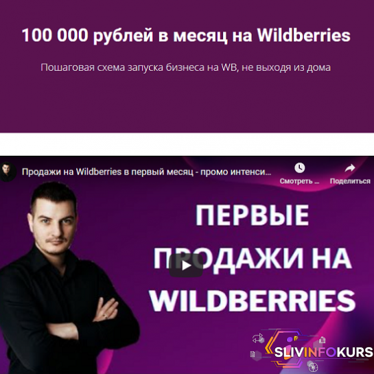 скачать бесплатно [Роман Хоснуллин] 100 000 рублей в месяц на Wildberries (2020)