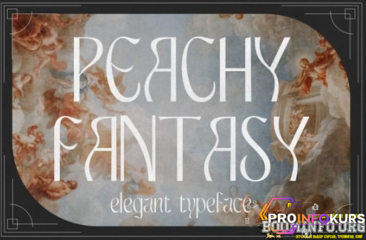 скачать бесплатно [Creativefabrica] Peachy Fantasy Font (2022)