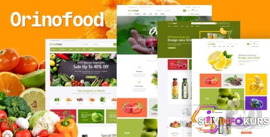 скачать бесплатно хЕOrinofood v1.0 - магазин полезной еды OpenCart 3