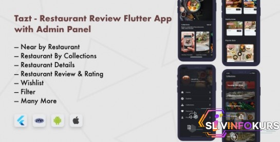 скачать бесплатно [CodeCanyon] Tazt v1.0.0 - Restaurant Review Flutter App with Admin Panel (2020)