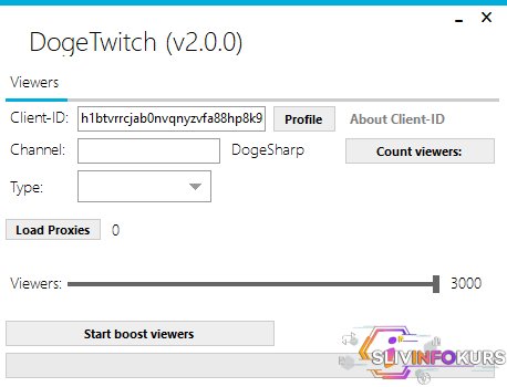скачать бесплатно DogeTwitchV2 (Twitch Viewbot)