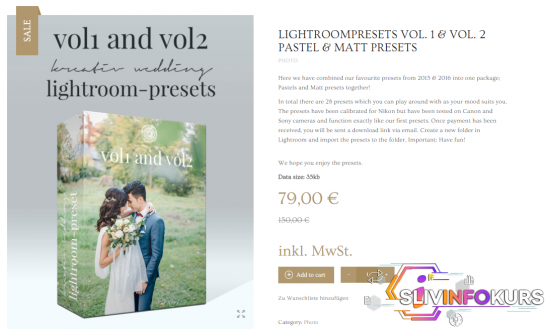 скачать бесплатно Matt Lightroom Presets vol1   vol2 - Kreative Wedding (2016)
