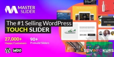 скачать бесплатно [CodeCanyon] Master Slider 3.4.5 NULLED - сенсорный плагин слайдера WordPress