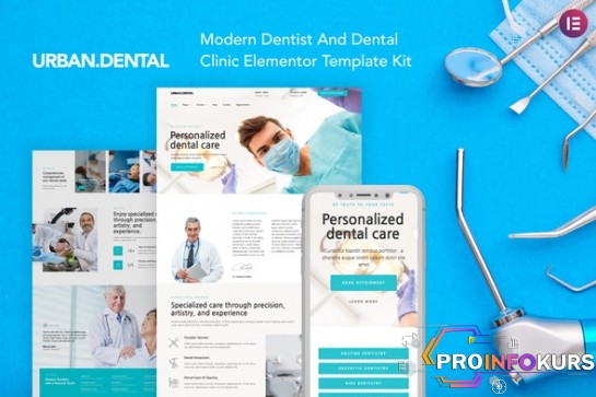 скачать бесплатно [Themeforest] UrbanDental – Dentist & Dental Clinic Template Kit