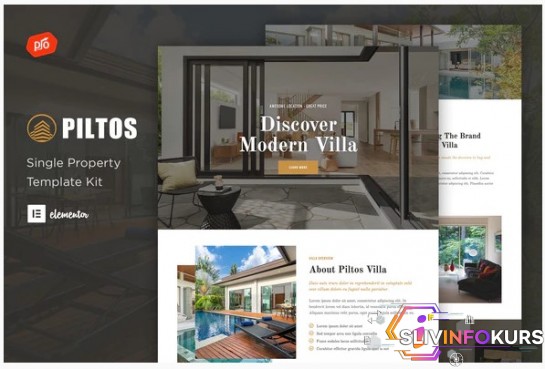 скачать бесплатно [Themeforest] Piltos - Single Property Elementor Template Kit